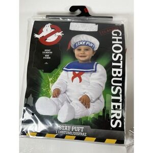 Ghostbusters Stay Puft Infant Costume 3–6 Months | Baby Halloween Cosplay | NEW